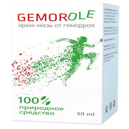 Gemorole (Гемороле) - крем-мазь от геморроя 